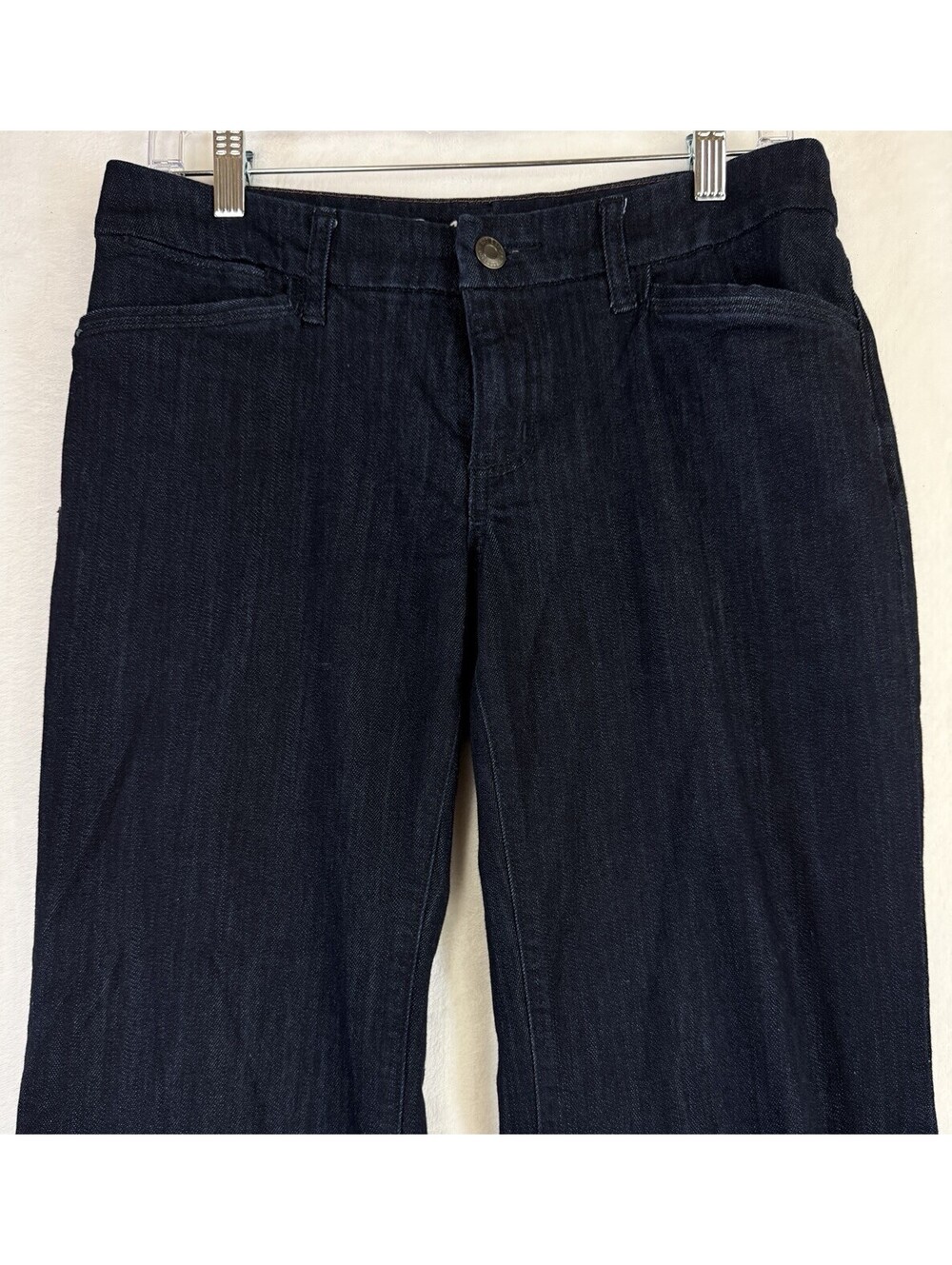Eddie Bauer Jeans Women 6 Petite Curvy Flare Dark Blue 6P P6 Denim